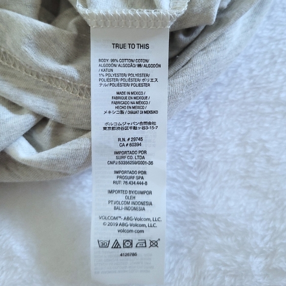 Volcom💎 Heather Grey "Optic"👁 Graphic Tee👕 - NWT - Picture 8 of 14